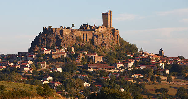 Castle of Polignac stock photo