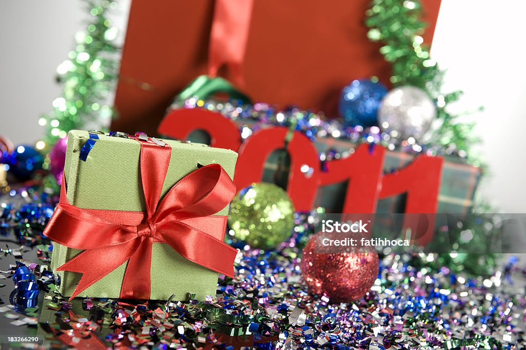 Caixa de presentes - Royalty-free Ano novo Foto de stock