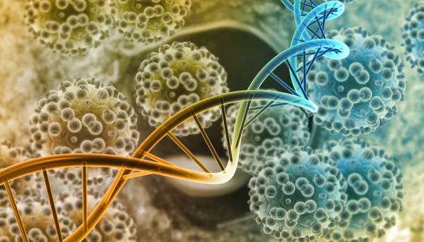 istock Dna structure. Medical Research. Molecular Analysis on scientific background. 3d illustration 1832664035