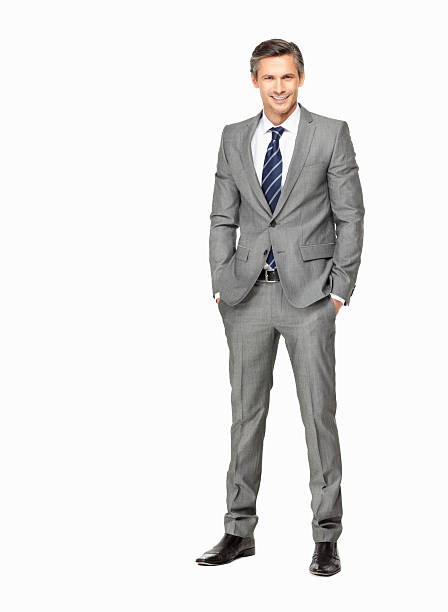 istock Successful business man with hands in pockets 183266479
