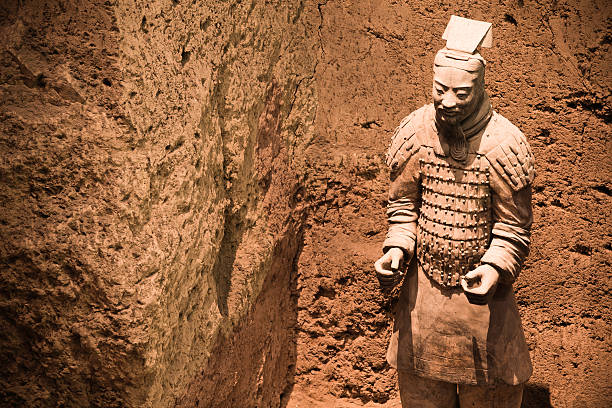portrait of Terracotta Warrior in Xi'an, China