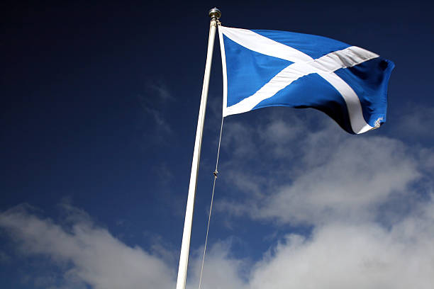 Scottish Flag stock photo