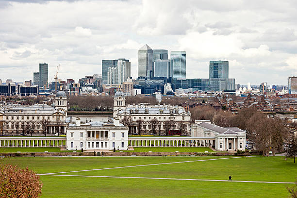istock Greenwich park and Canary Wharf, London 183267178