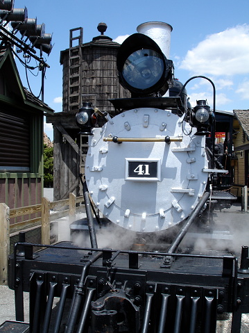 Old steam Train on Knotts Berry Farm