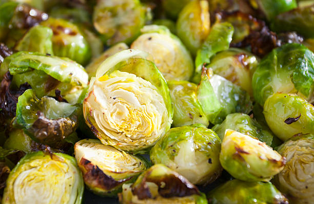 Brussels Sprouts  roasted with olive oil.