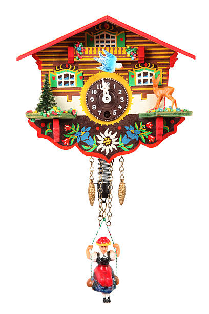 coucou - cuckoo clock clock german culture antique photos et images de collection