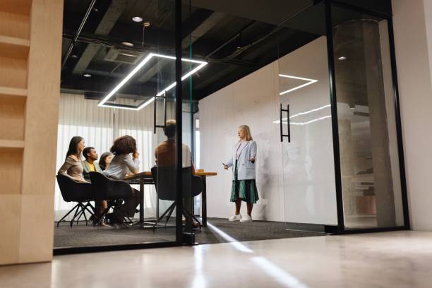 istock Productive colleagues brainstorming about new projects on a business meeting 1832682759