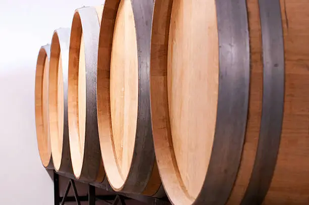 Photo of Wine Barrels at Winery
