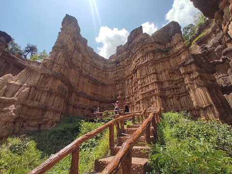 Pha Chor is natural phenomena caused by an uplift of one of the Earth's plates. Located in Chiang Mai, THAILAND.