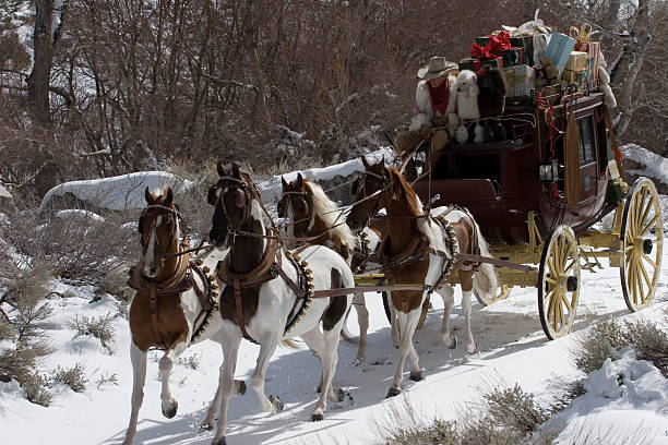istock Stagecoach in the snow 03 183269453