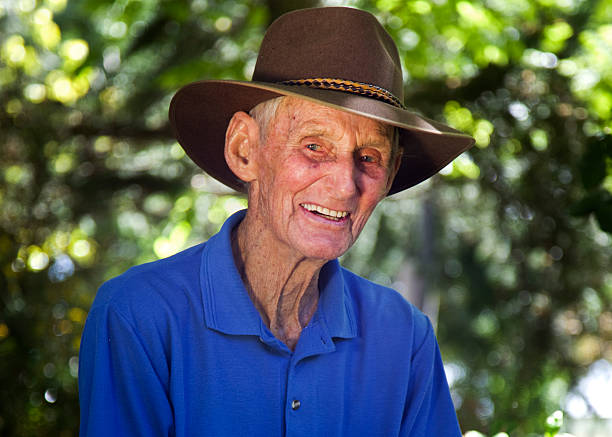 Elderly Country Man stock photo