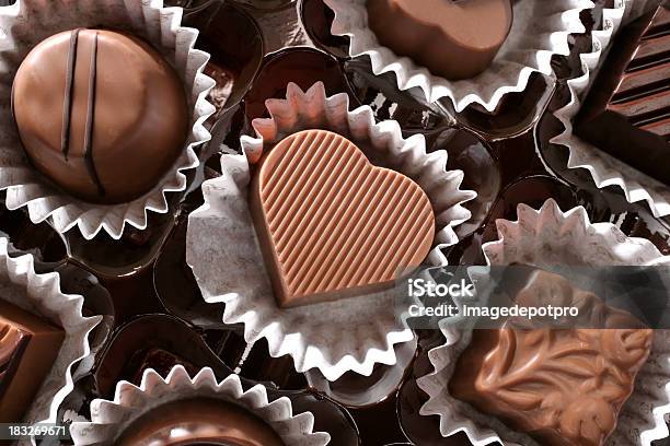 Chocolates And Love Stock Photo - Download Image Now - Chocolate, Valentine's Day - Holiday, Candy