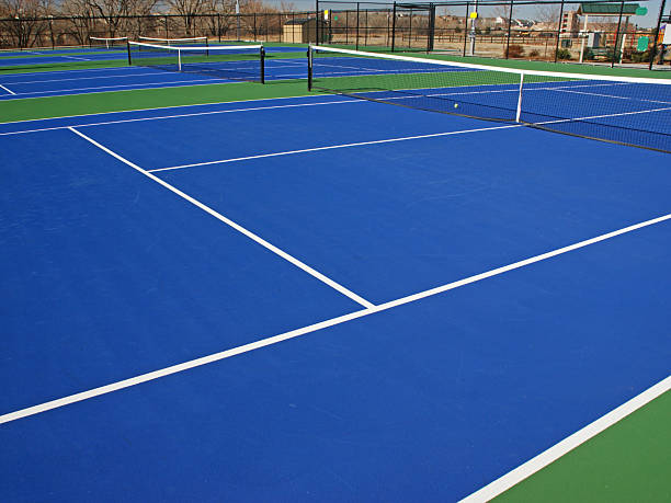 Cancha de tenis - foto de stock