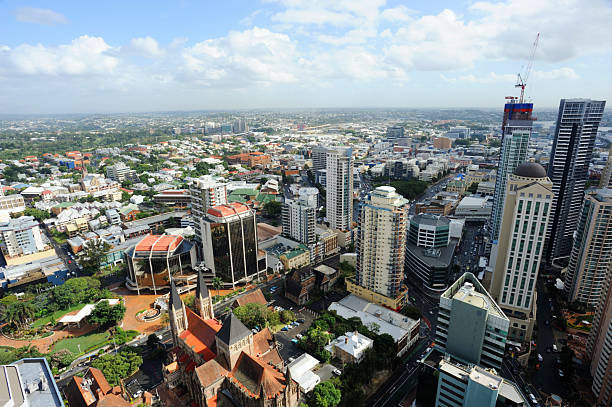 istock Overview of Brisbane Downtown, Australia 183271029
