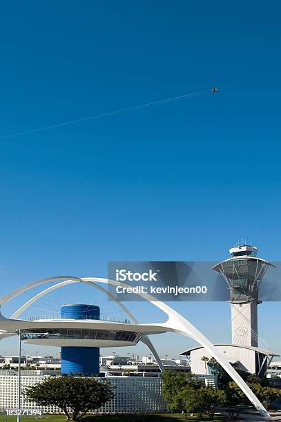 Los Angeles Lax - Fotografie stock e altre immagini di Theme Building - Aeroporto di Los Angeles - Theme Building - Aeroporto di Los Angeles, Aeroplano, Aeroporto
