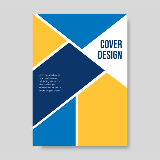 Book cover brochure designs in geometric style. Vector illustration. Book cover brochure designs in geometric style. Vector illustration. print ad mockup stock illustrations