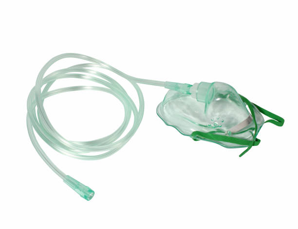 istock Oxygen mask with tube on white background 1832716714