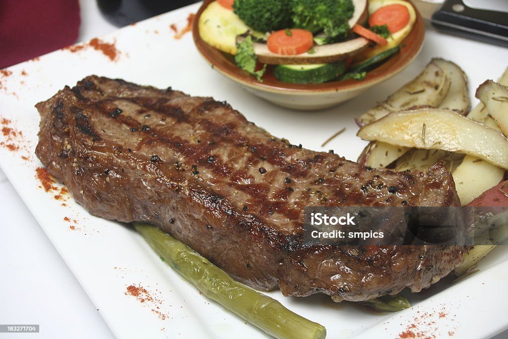 Steak-Abendessen - Lizenzfrei Fleisch Stock-Foto