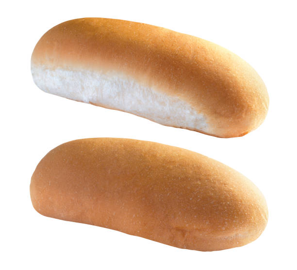 istock Hot dog bun on white background 1832717686
