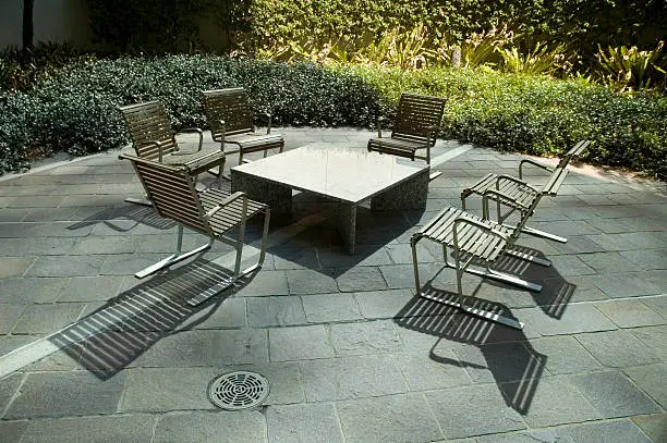 Architectural business outdoor seating in Sydney