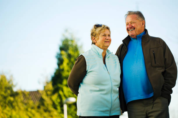 istock Senior Couple Out for a Walk 183272271