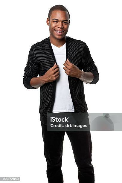 Retrato De Hombre Joven Foto de stock y más banco de imágenes de Africano-americano - Africano-americano, Fondo blanco, Hombres