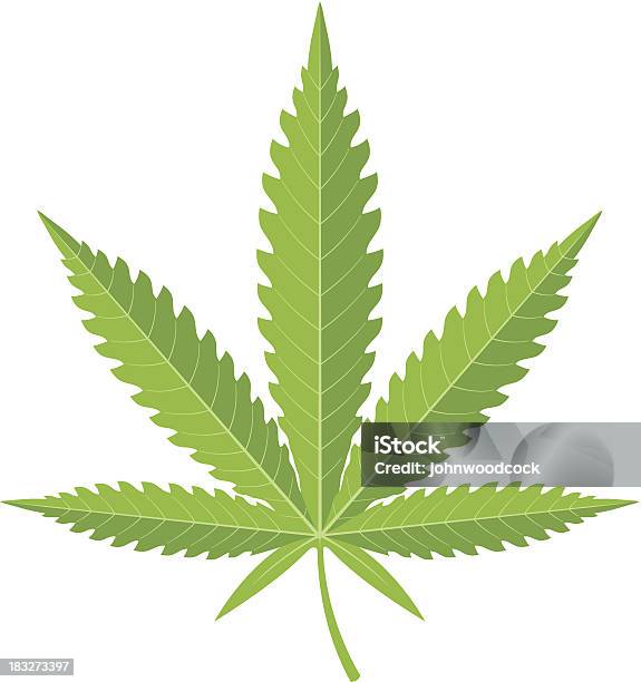 Cannabis Leaf Illustration Stock Illustration - Download Image Now - Marijuana - Herbal Cannabis, Cannabis Plant, Weeding