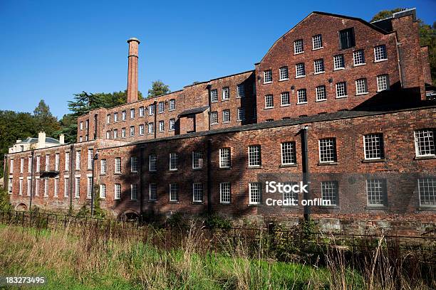 Baumwollspinnerei Stockfoto und mehr Bilder von Rohstoffverarbeitende Fabrik - Rohstoffverarbeitende Fabrik, Industrielle Revolution, Außenaufnahme von Gebäuden