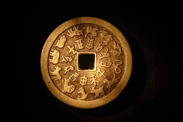 Photo of coin with chinese zodiac