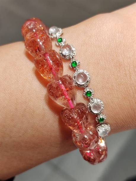 istock Jade and Crystal Bracelet 1832740330