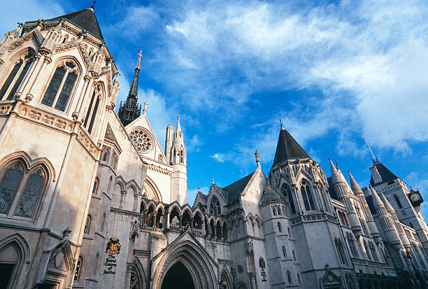 Royal Courts of Justice Royal Courts of Justice building in London. royal courts of justice stock pictures, royalty-free photos & images