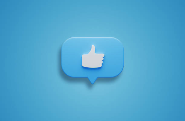 istock Online chat bubble with a thumbs up icon 1832740874