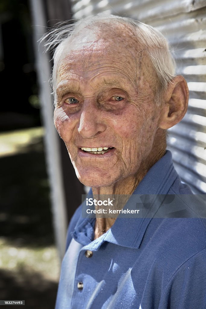 Elderly Country Man Portrait of an elderly man smiling. Over 100 Stock Photo