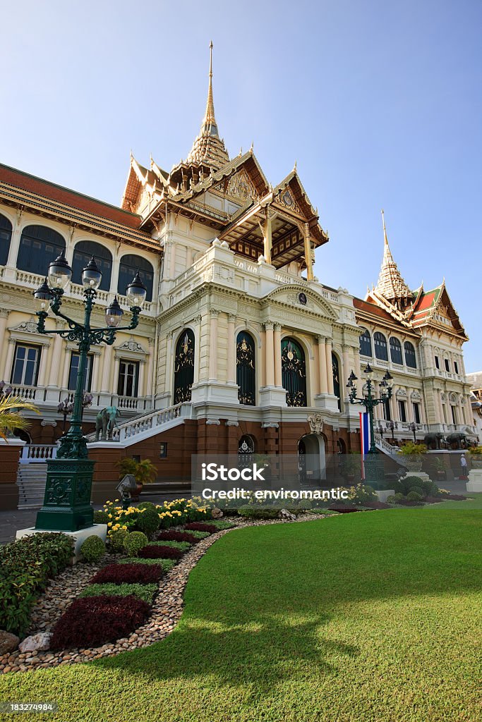 Chakri Maha Prasat Throne Hall at the Grand Palace, Bangkok. Chakri Maha Prasat Throne Hall at the Grand Palace, close to Wat Phra Kaeo, Bangkok, Thailand. Architecture Stock Photo