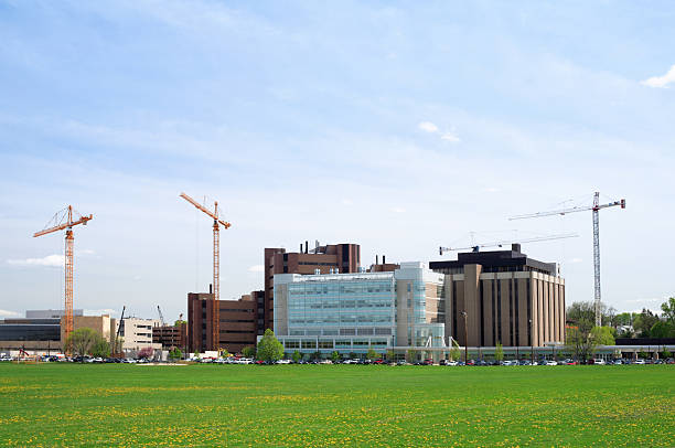 Hospital Construction stock photo