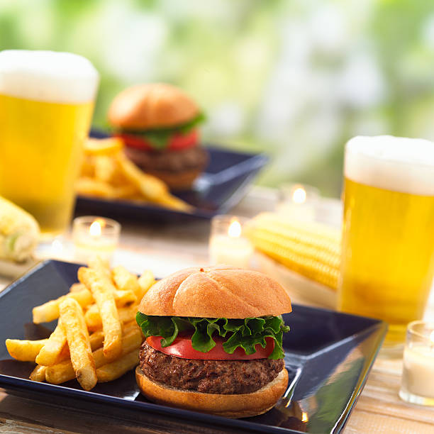 istock Burger and Fries on Plate 183275481