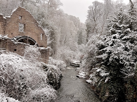 A disused water mill at Jesmond Dene