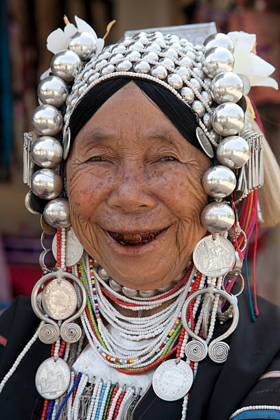 istock Thailand, traditionally dressed Akha hill tribe woman. 183275929
