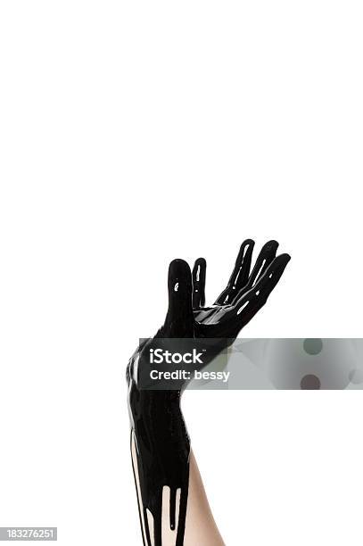 Black Colored Hand Up Stock Photo - Download Image Now - Abstract, Available as PSD File, Black Color