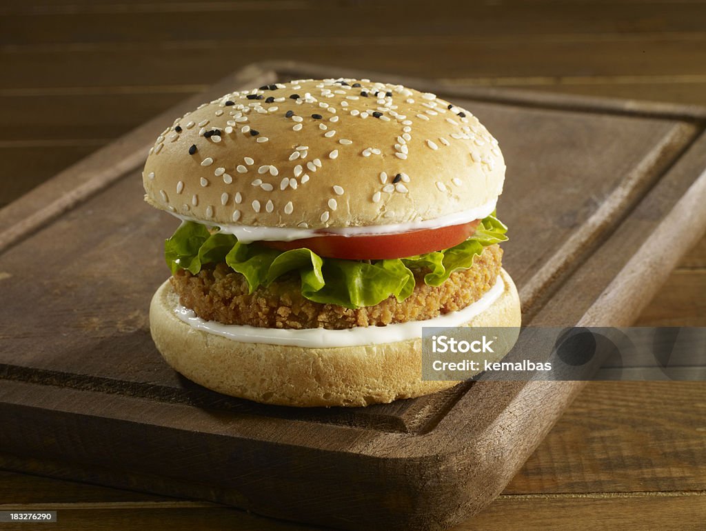 chicken-burger - Lizenzfrei Chicken-Burger Stock-Foto
