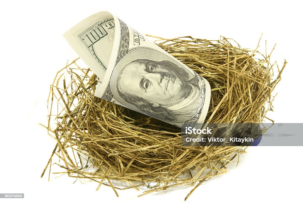 Geld nest - Lizenzfrei 100-Dollar-Schein Stock-Foto