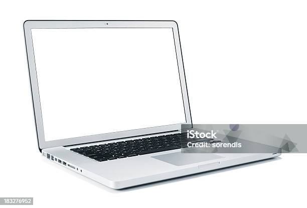 Laptop Isolated Stock Photo - Download Image Now - Laptop, Computer Monitor, Multiple Image