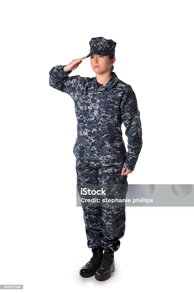 Azul marino - Foto de stock de Hacer el saludo militar libre de derechos