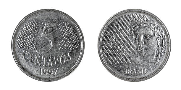 istock Brazilian five Centavos coin on white 183277742