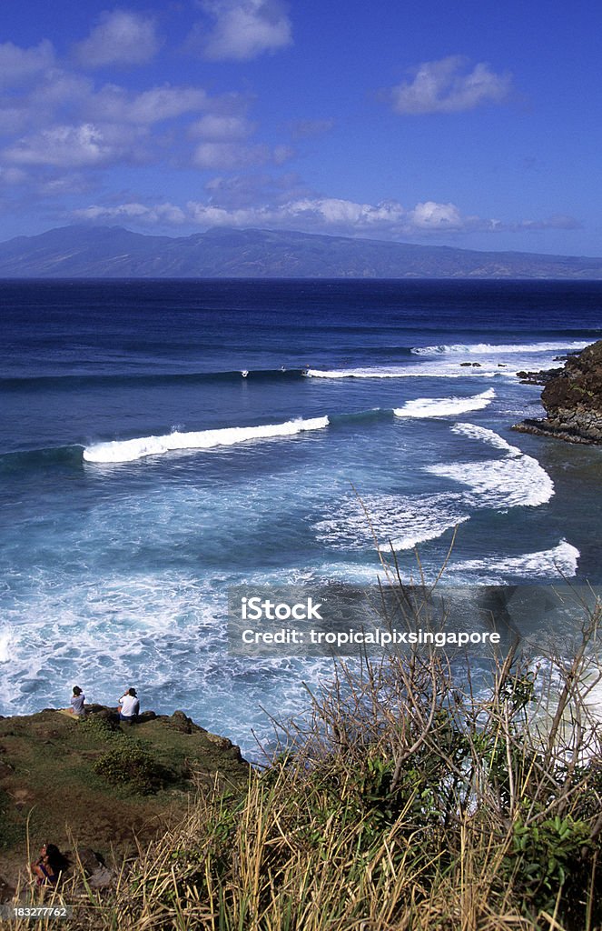 EUA em Maui, Havaí, Baía de Honolua. - Foto de stock de Arrebentação royalty-free