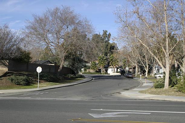 istock Suburban Street Corner 183278287
