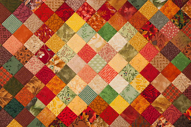 Quilt background stock photo