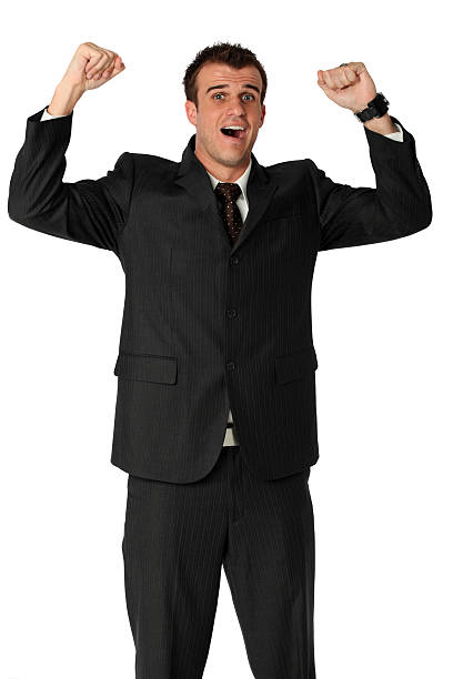 istock Businessman celebrating his success 183278438