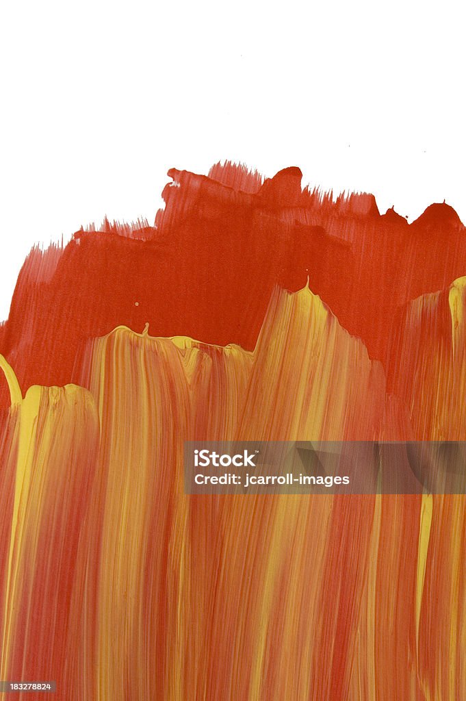 Color rojo y amarillo pintado grunge abstracto - Foto de stock de Pintura - Equipo de arte y artesanía libre de derechos