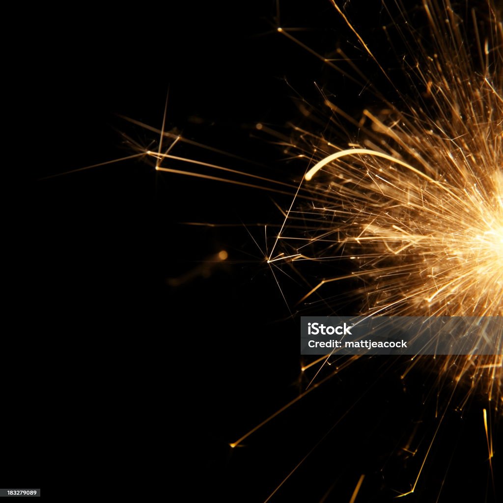 Sparkler Sparkler against black backgroound Black Background Stock Photo